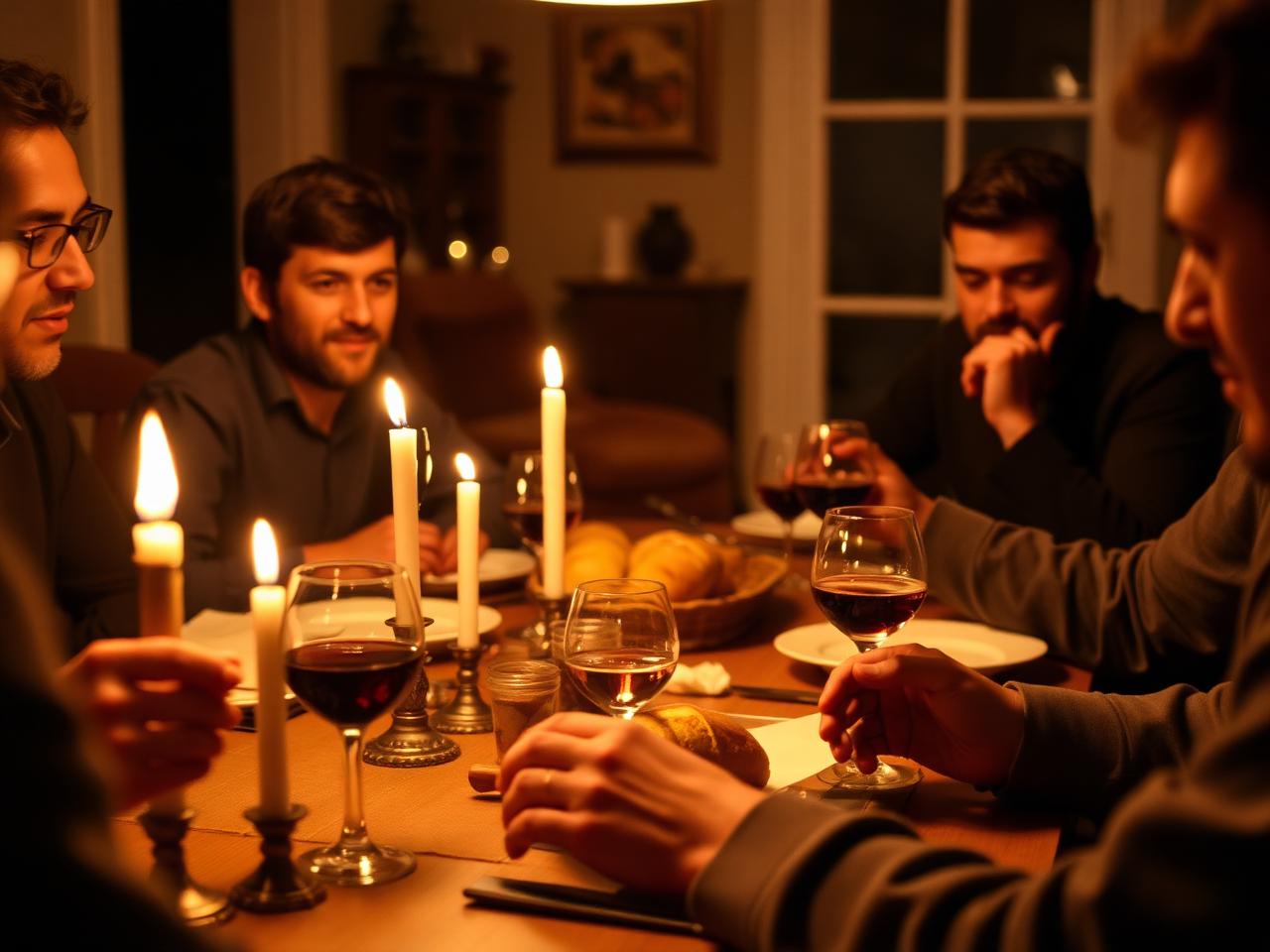 Shabbat dinner with the community